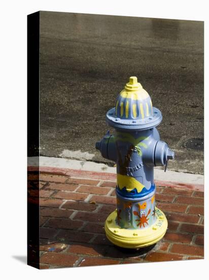 Painted Fire Hydrant, Key West, Florida, USA-R H Productions-Stretched Canvas