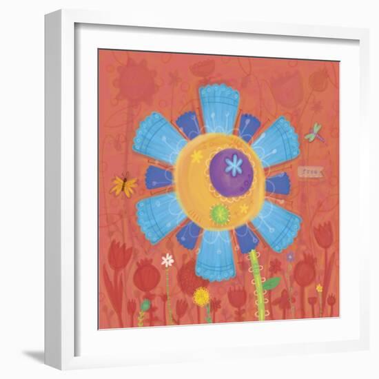 Painted Flower 1-Holli Conger-Framed Giclee Print