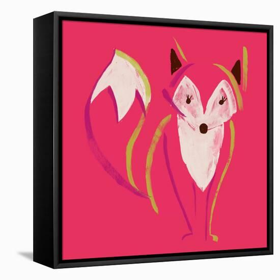 Painted Fox-null-Framed Stretched Canvas