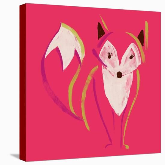 Painted Fox-null-Stretched Canvas