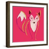 Painted Fox-null-Framed Giclee Print