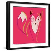 Painted Fox-null-Framed Giclee Print