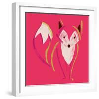 Painted Fox-null-Framed Giclee Print