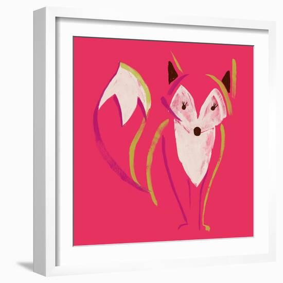 Painted Fox-null-Framed Giclee Print