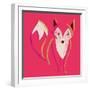 Painted Fox-null-Framed Giclee Print