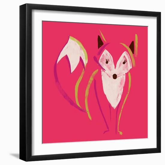 Painted Fox-null-Framed Premium Giclee Print