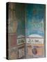 Painted Frescoes, Pompei, Campania, Italy-Walter Bibikow-Stretched Canvas
