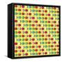 Painted Garden Crazy Dots Yellow-Jyotsna Warikoo-Framed Stretched Canvas