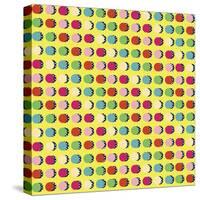 Painted Garden Crazy Dots Yellow-Jyotsna Warikoo-Stretched Canvas