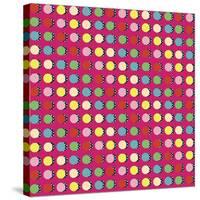 Painted Garden Crazy Dots-Jyotsna Warikoo-Stretched Canvas