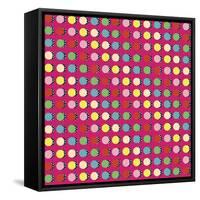 Painted Garden Crazy Dots-Jyotsna Warikoo-Framed Stretched Canvas