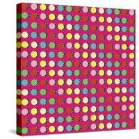 Painted Garden Crazy Dots-Jyotsna Warikoo-Stretched Canvas