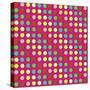 Painted Garden Crazy Dots-Jyotsna Warikoo-Stretched Canvas