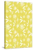 Painted Garden Yellow Floral-Jyotsna Warikoo-Stretched Canvas