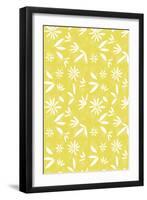 Painted Garden Yellow Floral-Jyotsna Warikoo-Framed Giclee Print