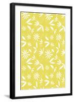 Painted Garden Yellow Floral-Jyotsna Warikoo-Framed Giclee Print