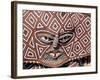 Painted Geometric Mask, Zimbabwe-Claudia Adams-Framed Photographic Print