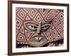 Painted Geometric Mask, Zimbabwe-Claudia Adams-Framed Photographic Print