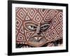 Painted Geometric Mask, Zimbabwe-Claudia Adams-Framed Photographic Print