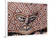 Painted Geometric Mask, Zimbabwe-Claudia Adams-Framed Photographic Print