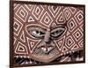 Painted Geometric Mask, Zimbabwe-Claudia Adams-Framed Photographic Print