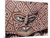 Painted Geometric Mask, Zimbabwe-Claudia Adams-Mounted Photographic Print