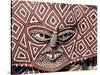 Painted Geometric Mask, Zimbabwe-Claudia Adams-Stretched Canvas