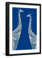 Painted Giraffes-null-Framed Giclee Print