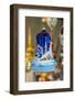 Painted glass Christmas ornament, Christmas market, Rothenburg, Germany-Jim Engelbrecht-Framed Photographic Print