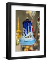 Painted glass Christmas ornament, Christmas market, Rothenburg, Germany-Jim Engelbrecht-Framed Photographic Print