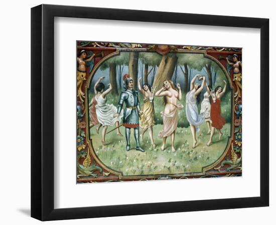 Painted, Hand-Carved, Traditional Sicilian Cart, Sicily, Italy, Detail-null-Framed Giclee Print