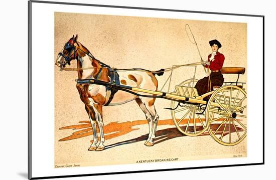 Painted Harness Pony-Edward Penfield-Mounted Giclee Print