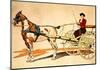 Painted Harness Pony-Edward Penfield-Mounted Giclee Print