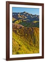Painted Hills, Badlands Loop Trail, Badlands National Park, South Dakota, USA-Michel Hersen-Framed Photographic Print