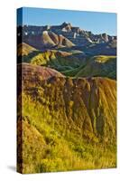 Painted Hills, Badlands Loop Trail, Badlands National Park, South Dakota, USA-Michel Hersen-Stretched Canvas