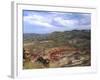 Painted Hills from the Heights, John Day Fossil Beds National Monument, Mitchell, Oregon, USA-Michel Hersen-Framed Photographic Print