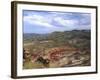 Painted Hills from the Heights, John Day Fossil Beds National Monument, Mitchell, Oregon, USA-Michel Hersen-Framed Photographic Print
