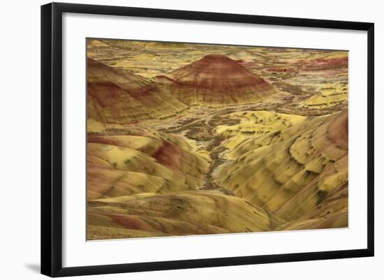 Painted Hills, Mitchell, Oregon, USA-Michel Hersen-Framed Photographic Print