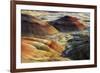 Painted Hills, sunset, John Day Fossil Beds National Monument, Mitchell, Oregon, USA-Michel Hersen-Framed Premium Photographic Print