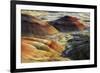 Painted Hills, sunset, John Day Fossil Beds National Monument, Mitchell, Oregon, USA-Michel Hersen-Framed Premium Photographic Print