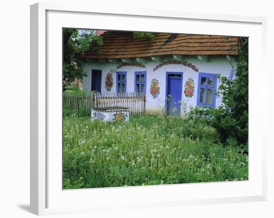 Painted House, Zalipie, Little Poland, Poland-Bruno Morandi-Framed Photographic Print