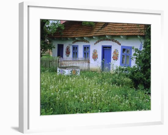 Painted House, Zalipie, Little Poland, Poland-Bruno Morandi-Framed Photographic Print