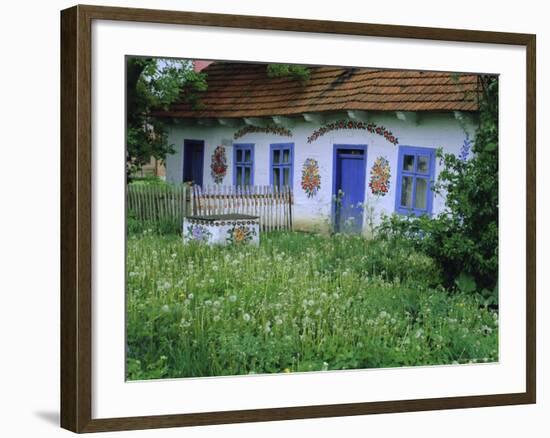 Painted House, Zalipie, Little Poland, Poland-Bruno Morandi-Framed Photographic Print