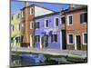 Painted Houses, Burano, Venice, Veneto, Italy-Lee Frost-Mounted Photographic Print