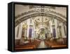 Painted interior of Santo Domingo church in the town of Ocotlan de Morelos, State of Oaxaca, Mexico-Melissa Kuhnell-Framed Stretched Canvas