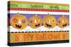 Painted Jack-O-Lantern Stripe repeat-Holli Conger-Stretched Canvas