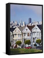 Painted Ladies Alamo Square, San Francisco, California, Usa-Rob Tilley-Framed Stretched Canvas