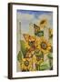 Painted Ladies and Morning Glories-Charlsie Kelly-Framed Giclee Print