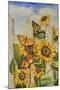 Painted Ladies and Morning Glories-Charlsie Kelly-Mounted Giclee Print