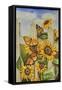 Painted Ladies and Morning Glories-Charlsie Kelly-Framed Stretched Canvas